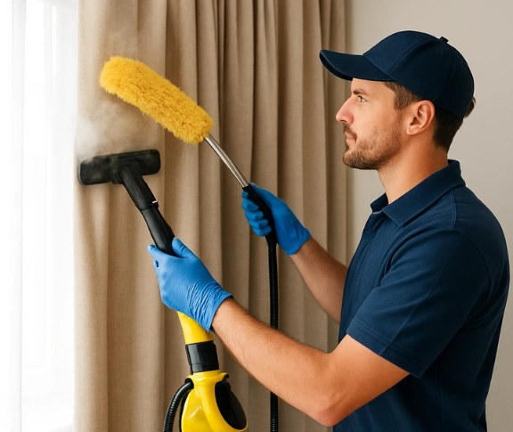 Trusted drapes cleaning technician Matty Curtain Cleaning mudgeeraba QLD