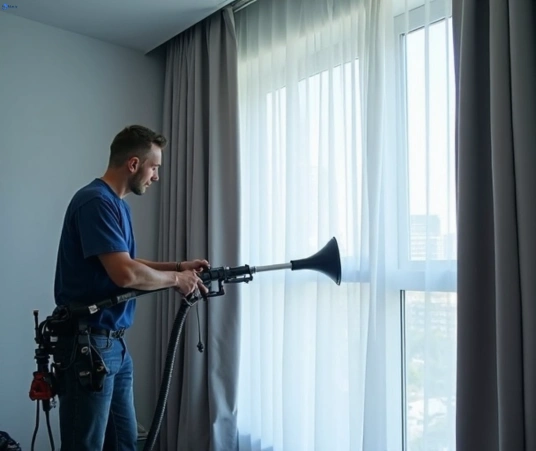Professional commercial curtain cleaning process equipment Matty Curtain Cleaning mudgeeraba
