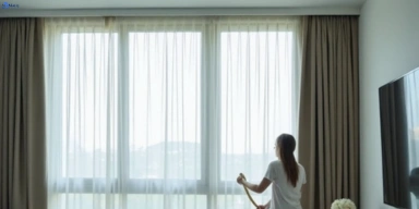 Delicate sheer drape cleaning mudgeeraba Matty Curtain Cleaning