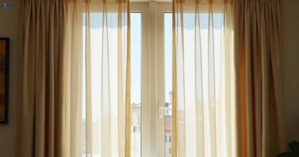 Dull dusty drapes in mudgeeraba before professional cleaning